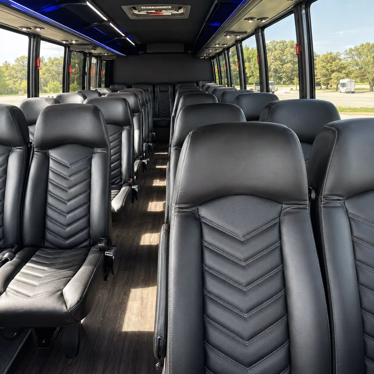 toms river 25 passenger minibus inside